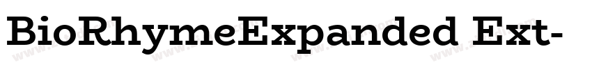 BioRhymeExpanded Ext字体转换